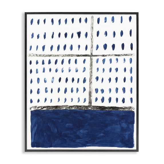 Stupell Industries Contemporary Dotted Pattern Impression Black Framed Giclee Art, 11 x 14, by Michael Willett