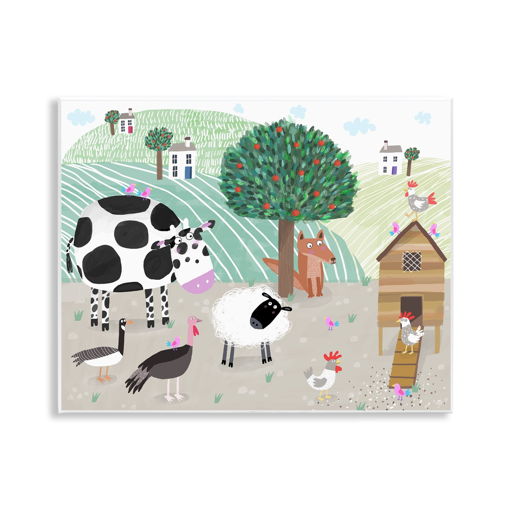 Stupell Industries Down At The Farm Wall Plaque Art, design by Carla Daly