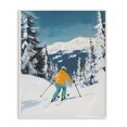 thumbnail image 1 of Stupell Industries Farmhouse Downhill Skier on Mountain White Framed Giclee Art, 11 x 14, by The Prints Vibe, 1 of 8