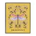 thumbnail image 1 of Stupell Industries Eclectic Dragonfly Symmetry on Yellow Black Framed Giclee Art, 11 x 14, by Indira Prieto | IndySign, 1 of 8