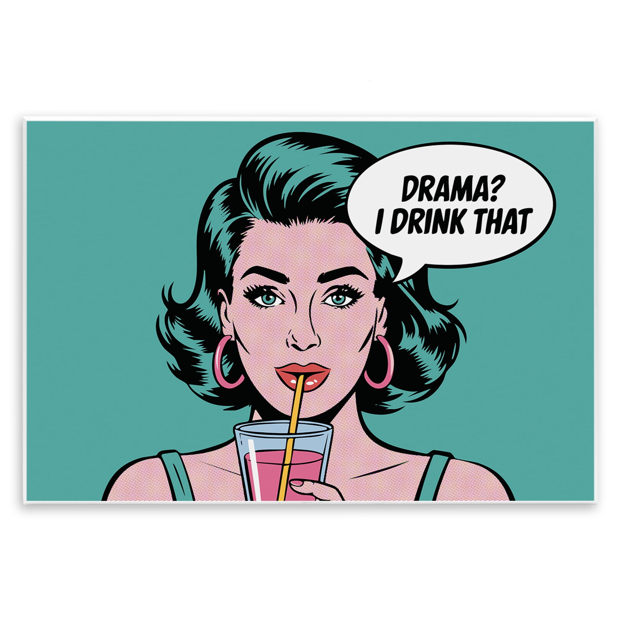Stupell Industries Drama I Drink That Wall Plaque Art, design by Andreas Magnusson