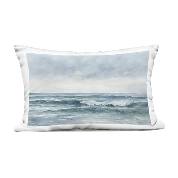 Stupell Industries Dramatic Moody Shore Outdoor Printed Pillow design by LSR Design Studio, 14 x 7 x 20