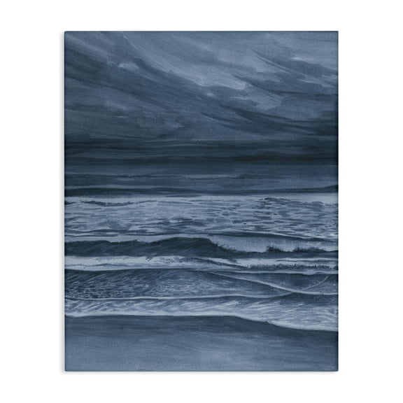 Stupell Industries Dramatic Sea Storm Coast Canvas Wall Art design by Grace Popp, 20 x 16