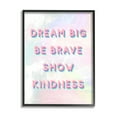 thumbnail image 1 of Stupell Industries Dream Big Be Brave Retro Tie Dye Pattern, 16 x 20, Designed by Daphne Polselli, 1 of 7