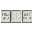thumbnail image 1 of Stupell Industries Dream Big Boho Arrows Text & Numbers Painting Gray Floater Framed Canvas Art Print Wall Art, 17 x 21, Set of 3, 1 of 10
