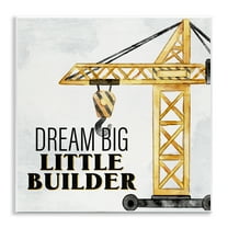 Stupell Industries Dream Big Little Builder Transportation Painting Unframed Art Print Wall Art, 12 x 12
