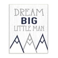 thumbnail image 1 of Stupell Industries Dream Big Little Man Phrase Rustic Mountain Range Wall Plaque by Ashley Calhoun, 1 of 5