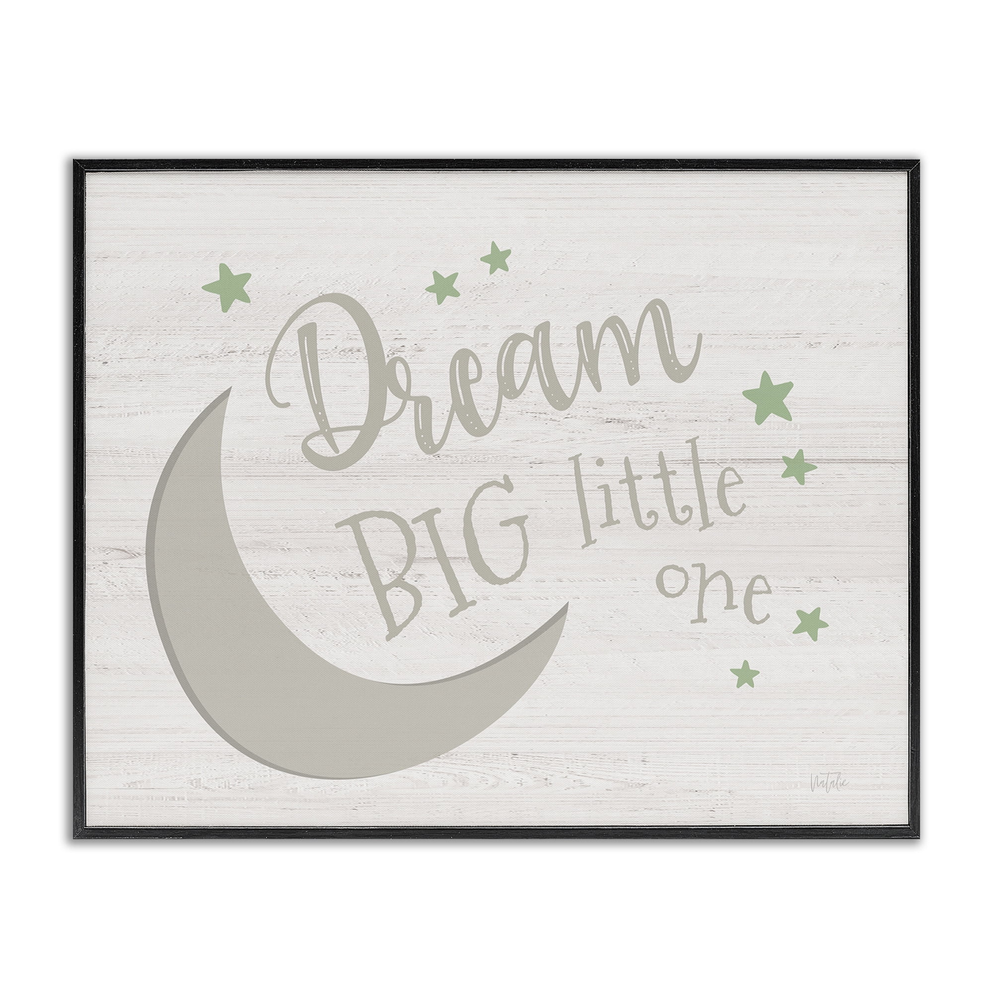 Stupell Industries Dream Big Little One Landscape & Nature Painting Black Framed Art Print Wall Art, 30 x 24