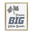 thumbnail image 1 of Stupell Industries Eclectic Dream Big Little Racer Gold Floating Frame Canvas Art, 25 x 31, by Christine Simpson Art, 1 of 7