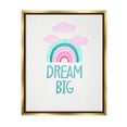thumbnail image 1 of Stupell Industries Dream Big Rainbow & Clouds Nature Painting Gold Floater Framed Art Print Wall Art, 25 x 31, 1 of 10