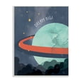 thumbnail image 1 of Stupell Industries Dream Big Retro Green Space Planet with Rings Outer Space Painting Unframed Art Print Wall Art, 10 x 15, 1 of 6