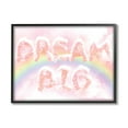 thumbnail image 1 of Stupell Industries Dream Big Sparkle Cloud Typography Pink Sky Rainbow, 20 x 16, Design by Ziwei Li, 1 of 5