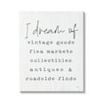 thumbnail image 1 of Stupell Industries Dream Of Antiques Phrase Inspirational Painting Gallery Wrapped Canvas Print Wall Art, 16 x 20, 1 of 7