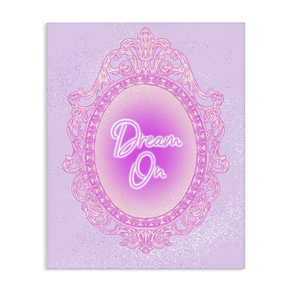Stupell Industries Eclectic Dream On Ornate Mirror Canvas Art, 16 x 20, by Ziwei Li