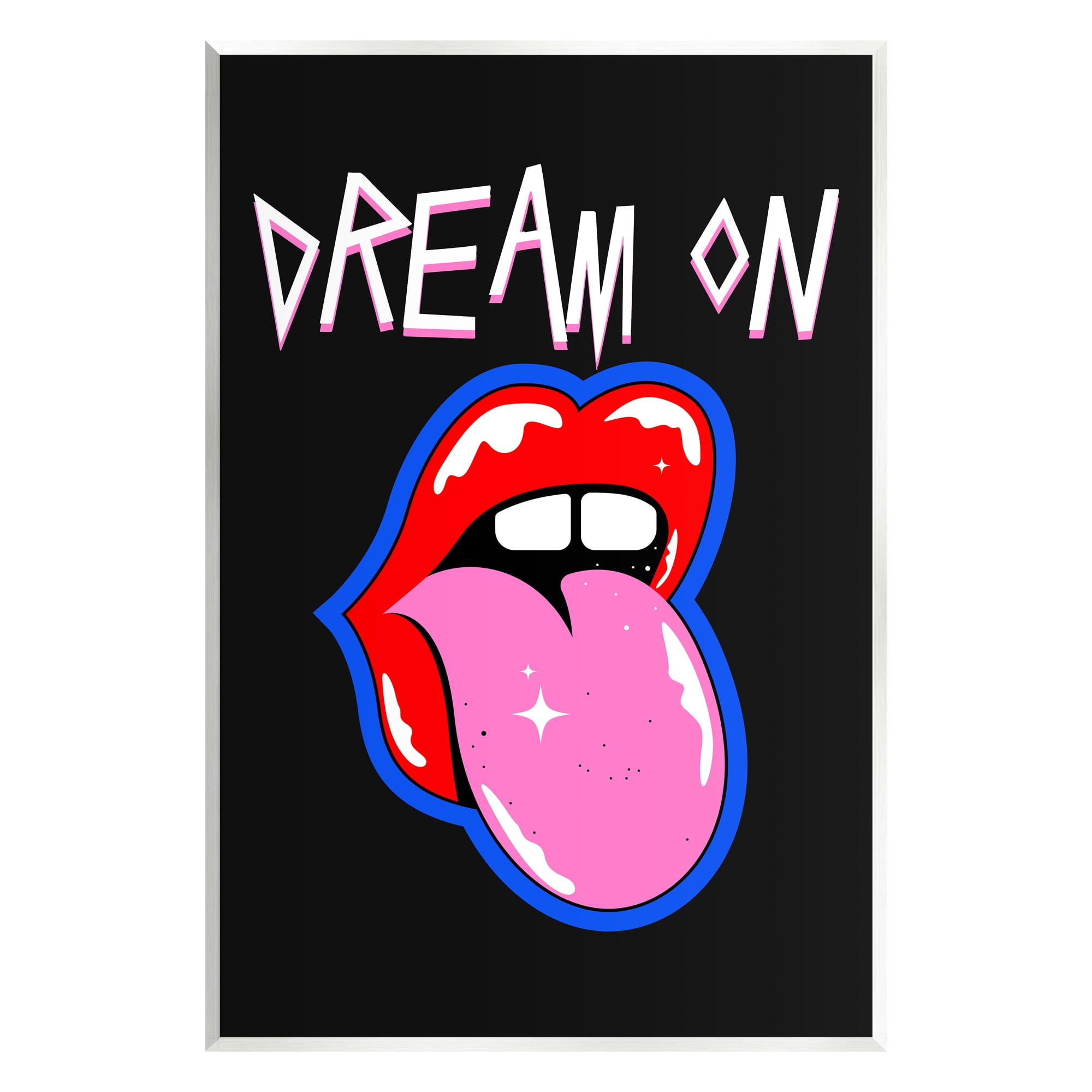 Stupell Industries Dream On with Music Symbol Abstract Painting Unframed Art Print Wall Art, 13 x 19