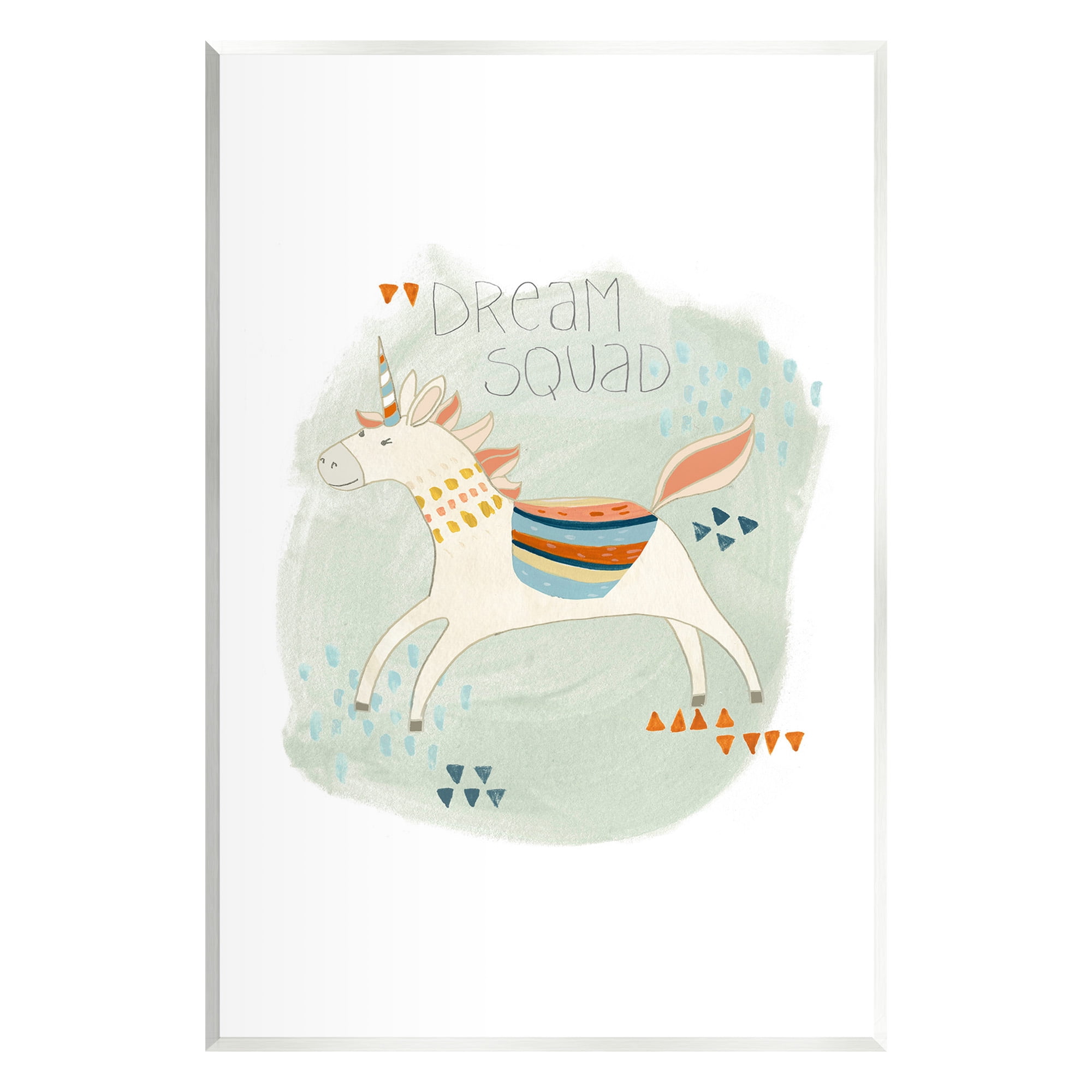Stupell Industries Dream Squad Unicorn Animals & Insects Painting Unframed Art Print Wall Art, 10 x 15