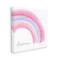 thumbnail image 1 of Stupell Industries Dream Text Watercolor Rainbow Purple Pink Design by Elizabeth Tyndall, 24" x 24", 1 of 1