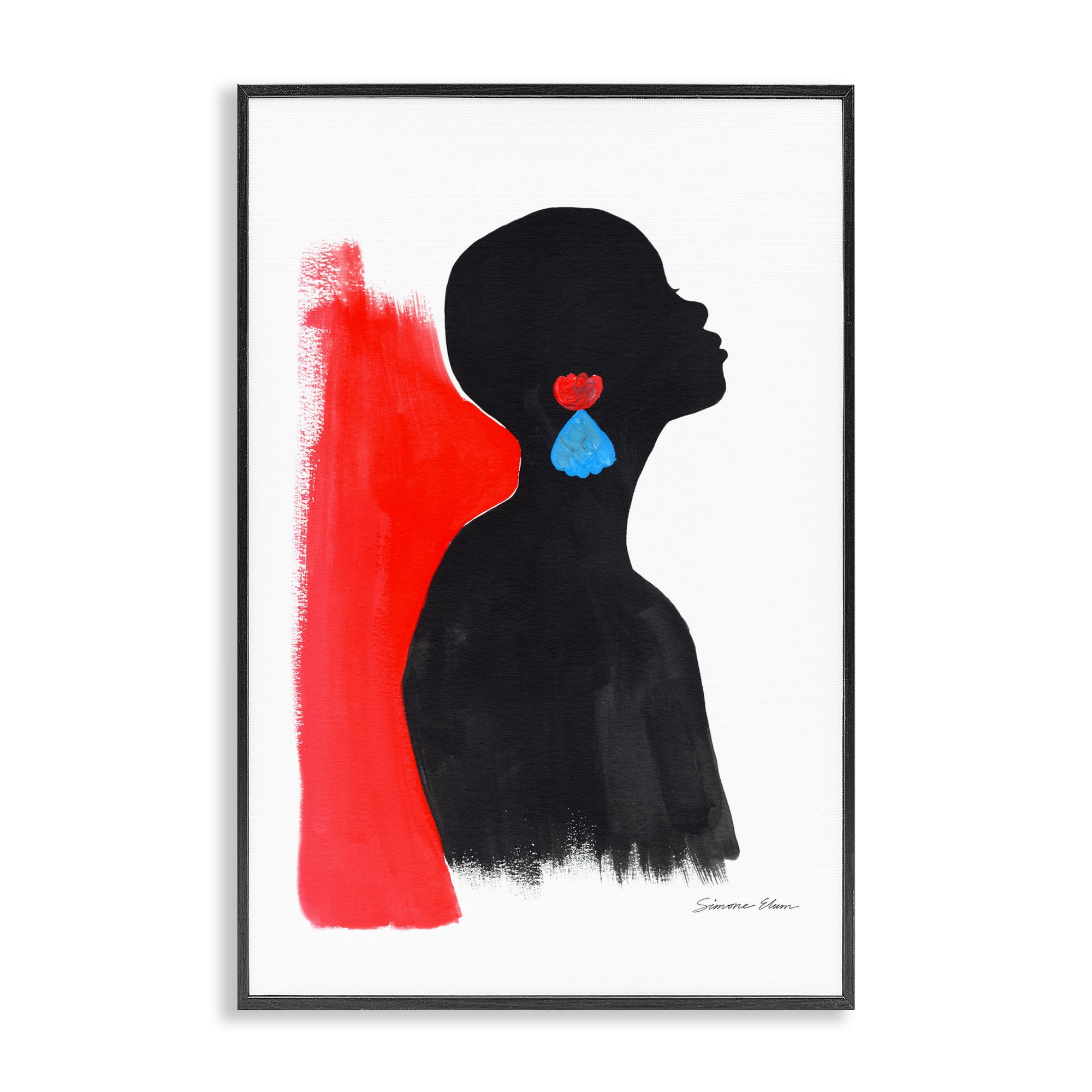 Stupell Industries Dreaming In Color Black Framed Giclee Art, design by Simone Elum