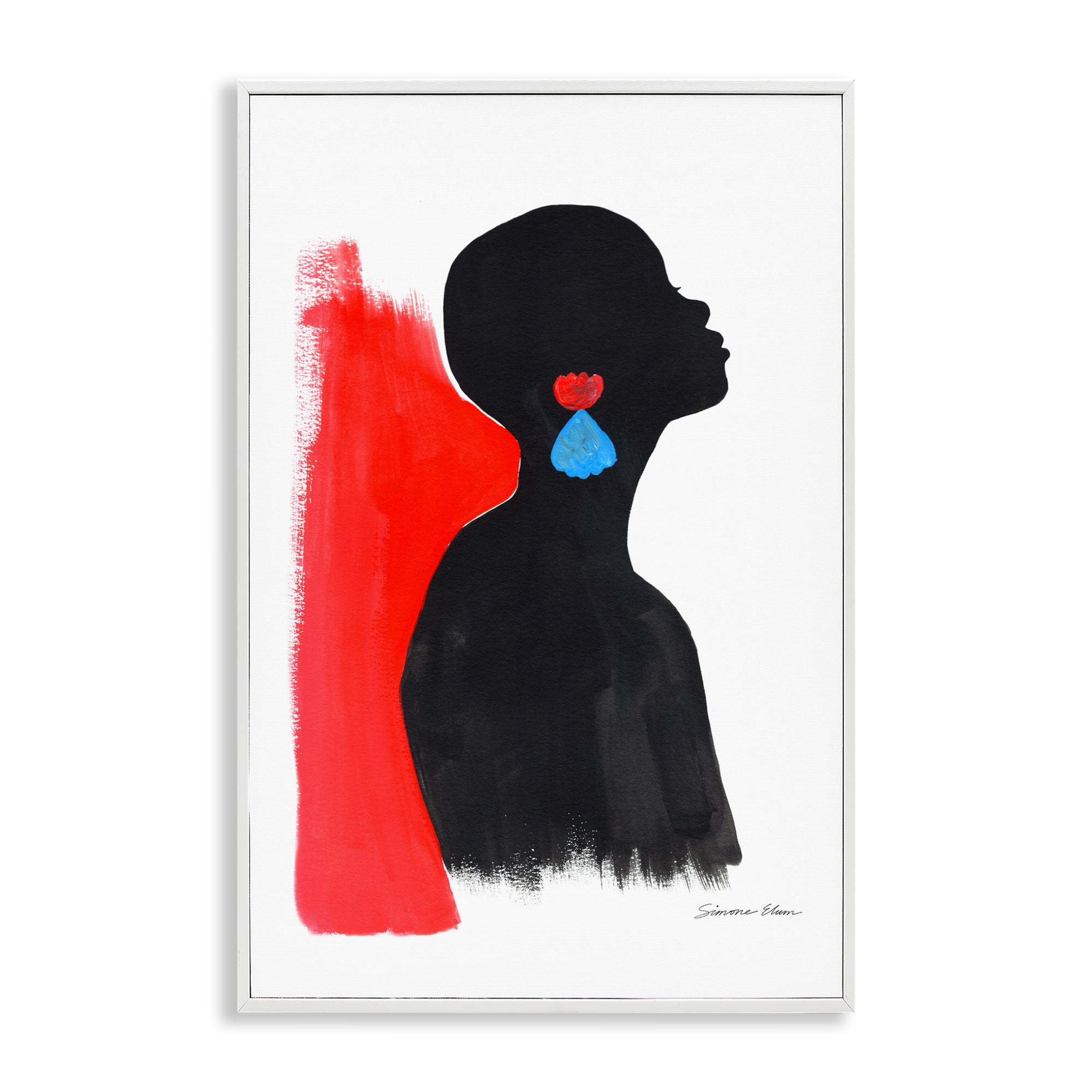 Stupell Industries Dreaming In Color White Framed Giclee Art, design by Simone Elum