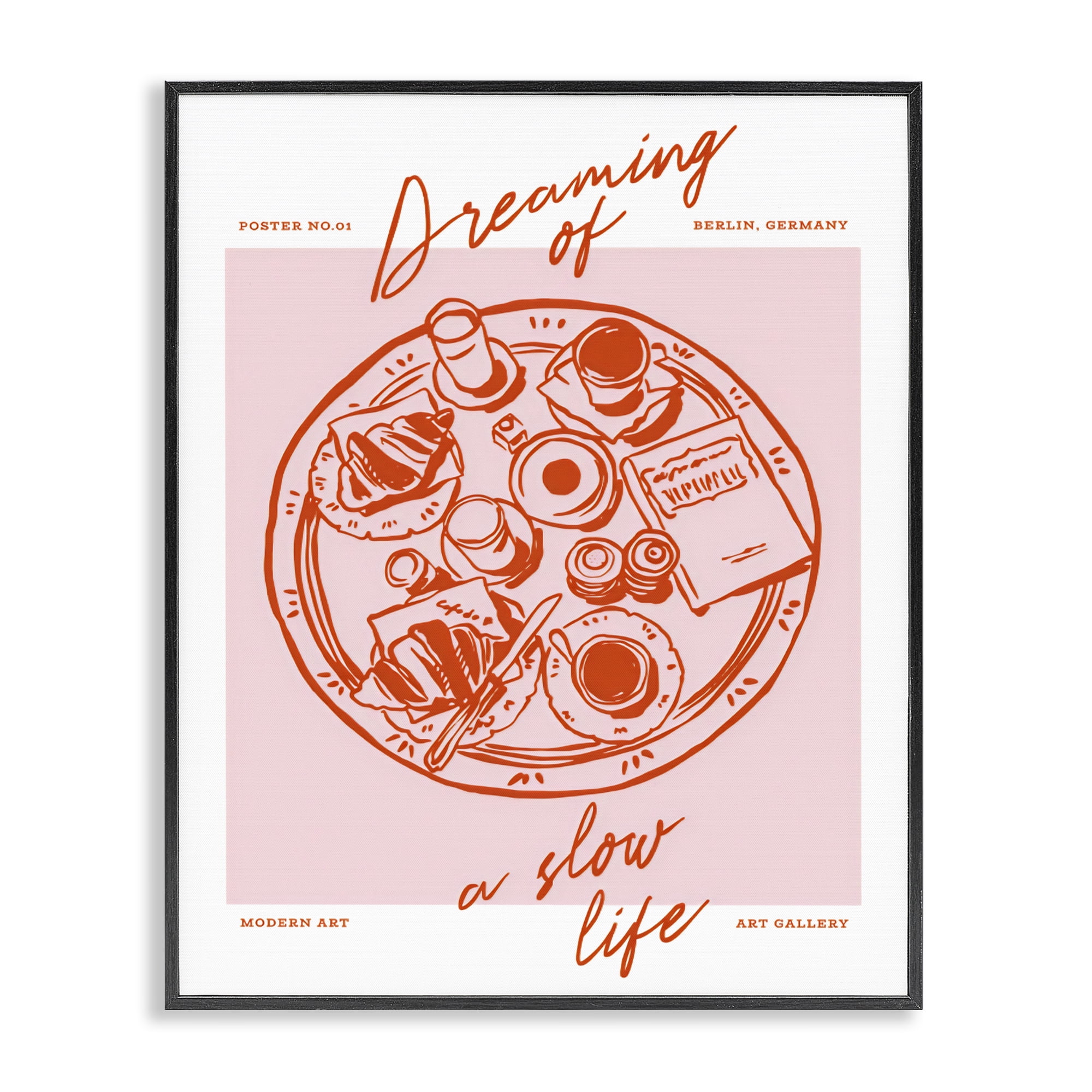 Stupell Industries Dreaming Of A Slow Life Black Framed Giclee Art, design by The Prints Vibe