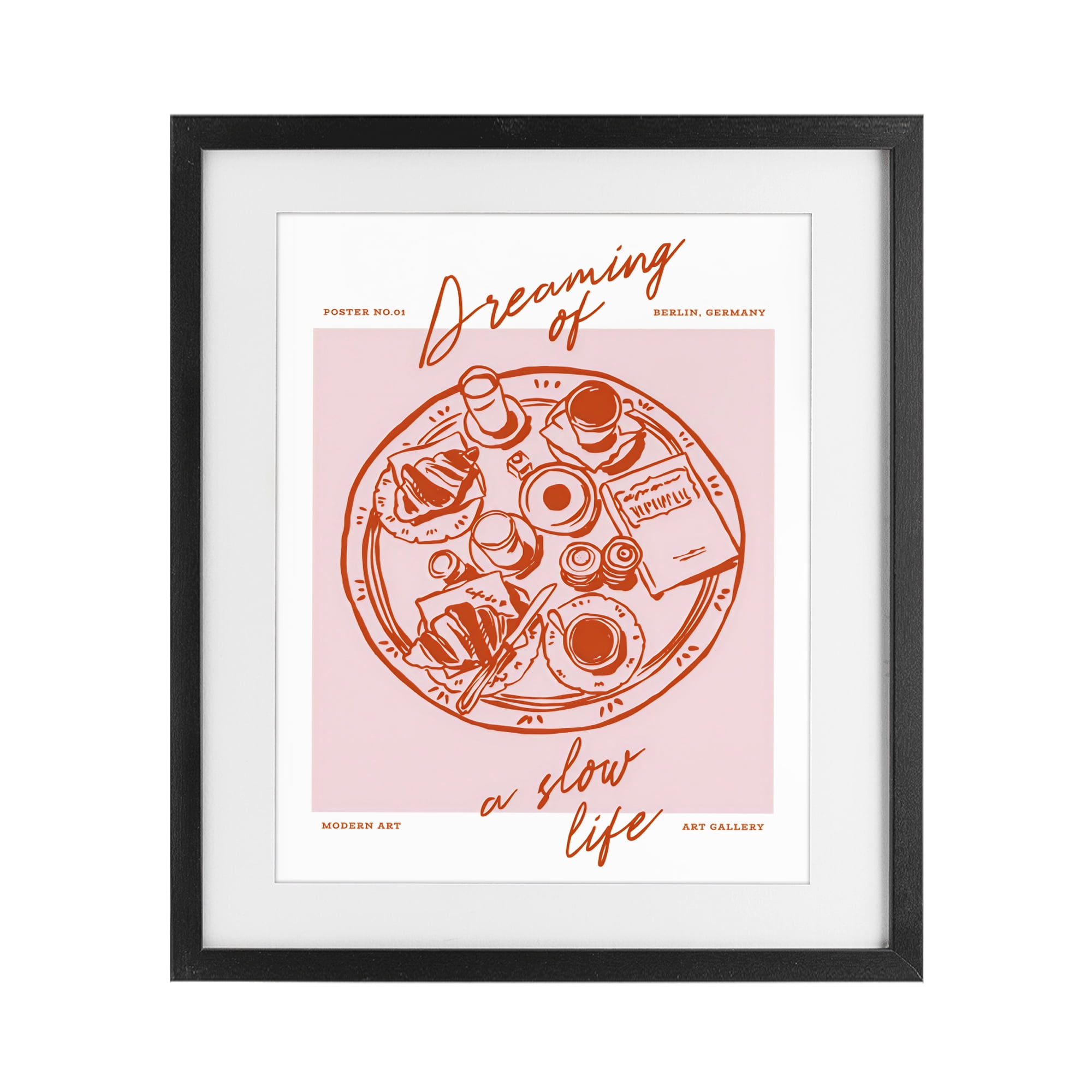 Stupell Industries Dreaming Of A Slow Life Black Framed Print Under Glass, design by The Prints Vibe
