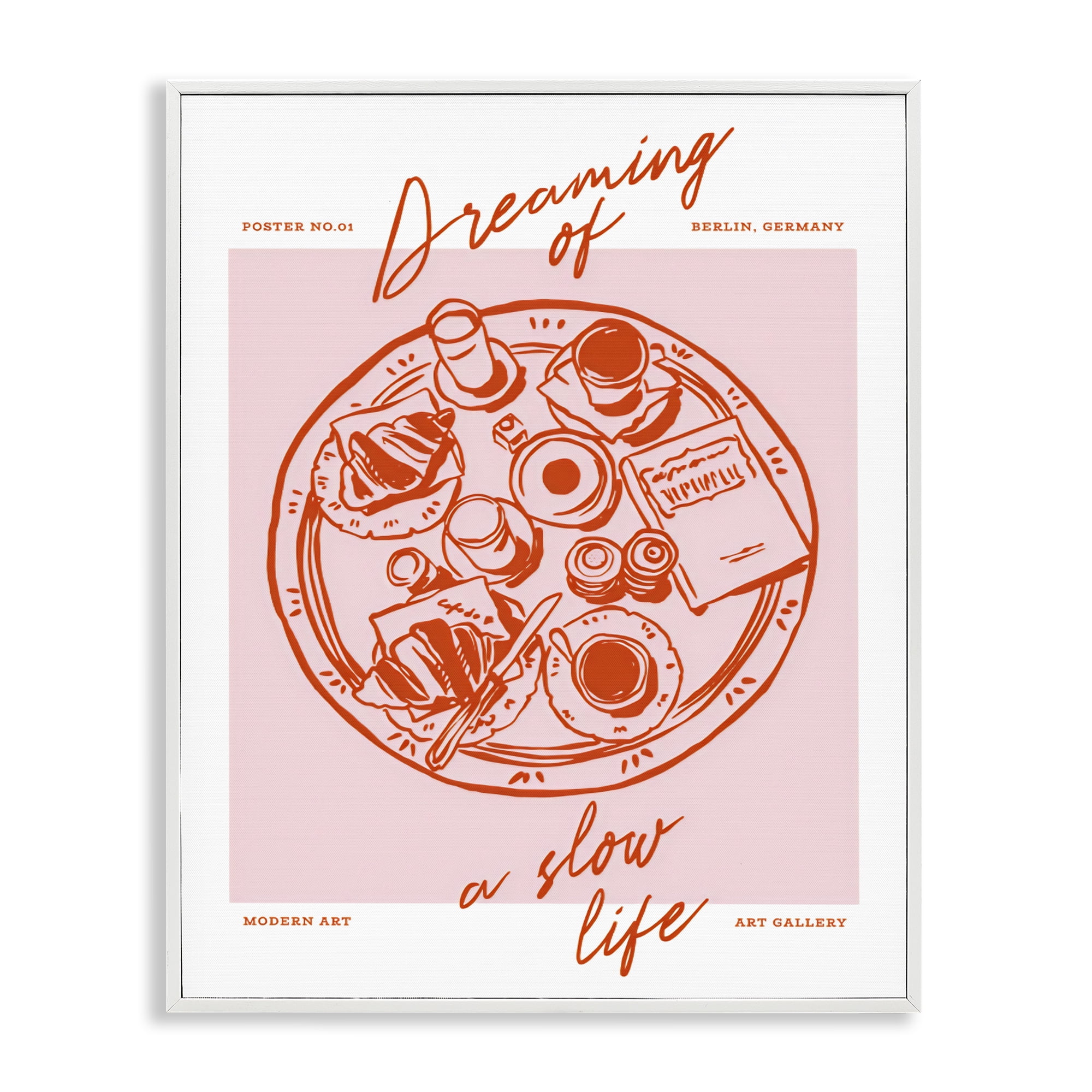 Stupell Industries Dreaming Of A Slow Life White Framed Giclee Art, design by The Prints Vibe
