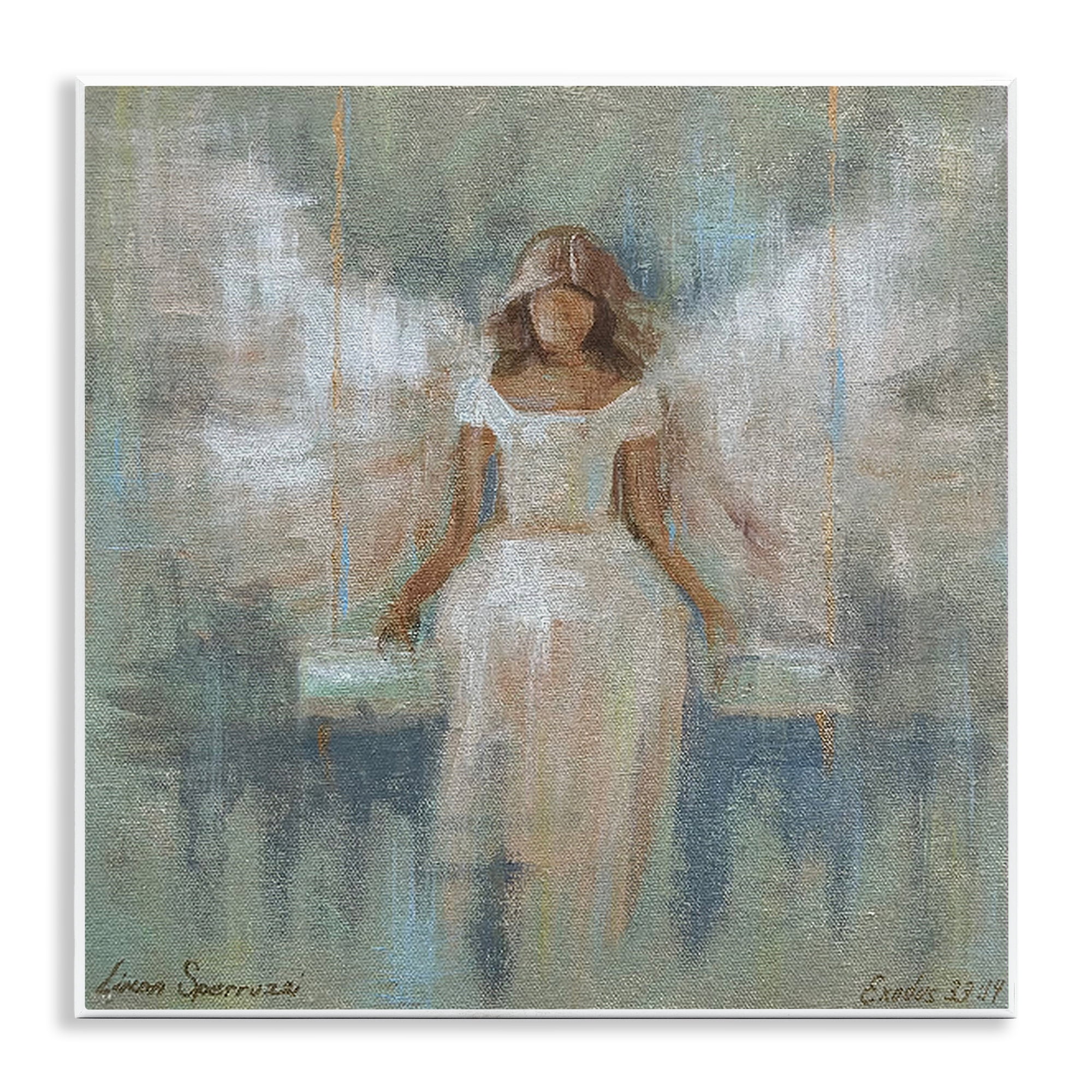 Stupell Industries Dreamlike Restful Angel Wall Plaque Art, design by Linda Sperruzzi