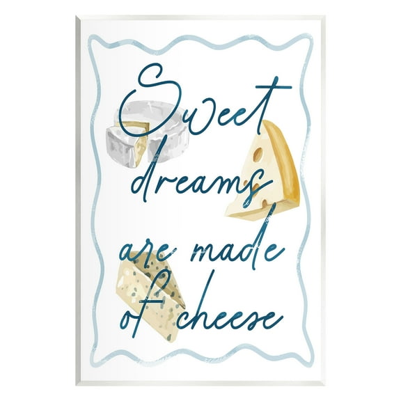 Stupell Industries Dreams Of Cheese Food & Beverage Painting Unframed Art Print Wall Art, 10 x 15