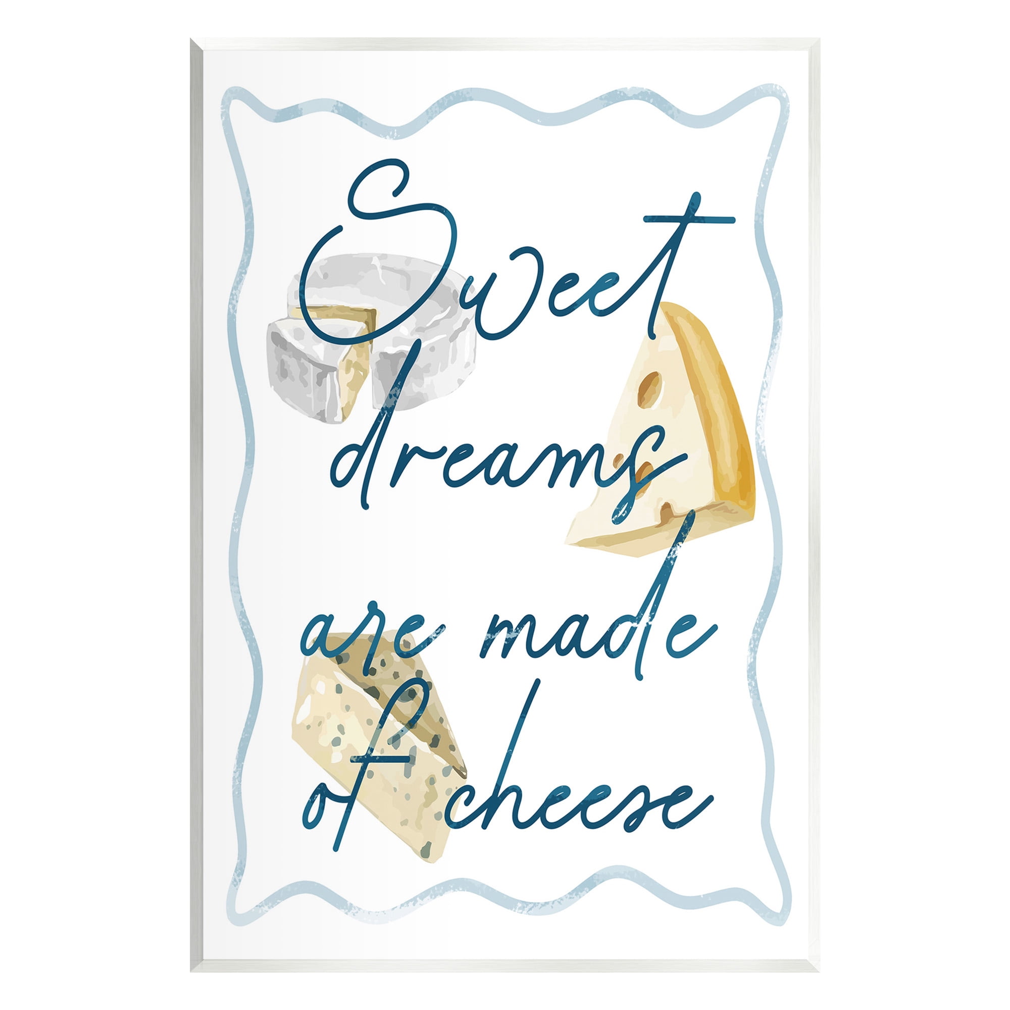 Stupell Industries Dreams Of Cheese Food & Beverage Painting Unframed Art Print Wall Art, 13 x 19
