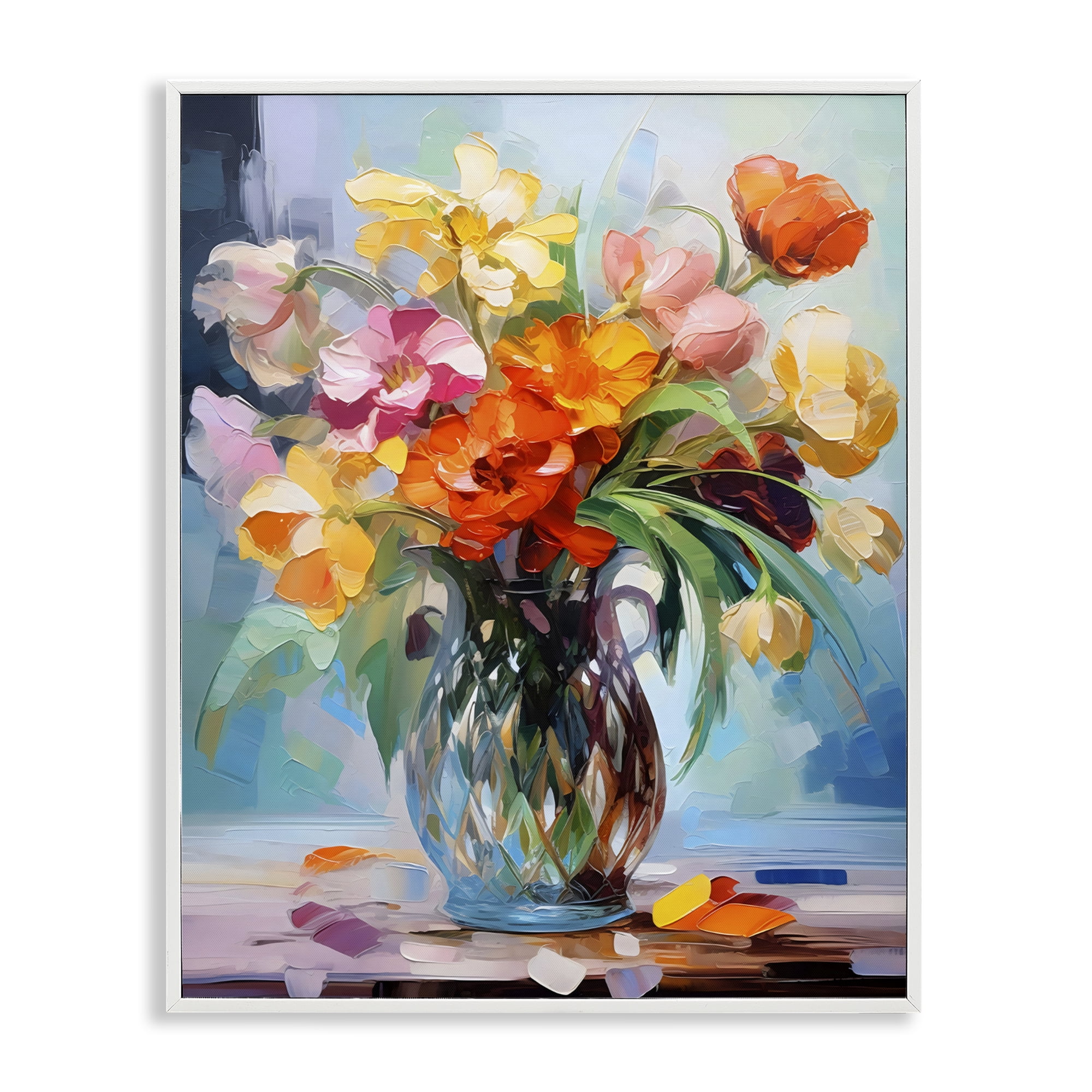 Stupell Industries Dreamy Bouquet of Vibrant Blooms White Framed Giclee Art, design by Creative Studio
