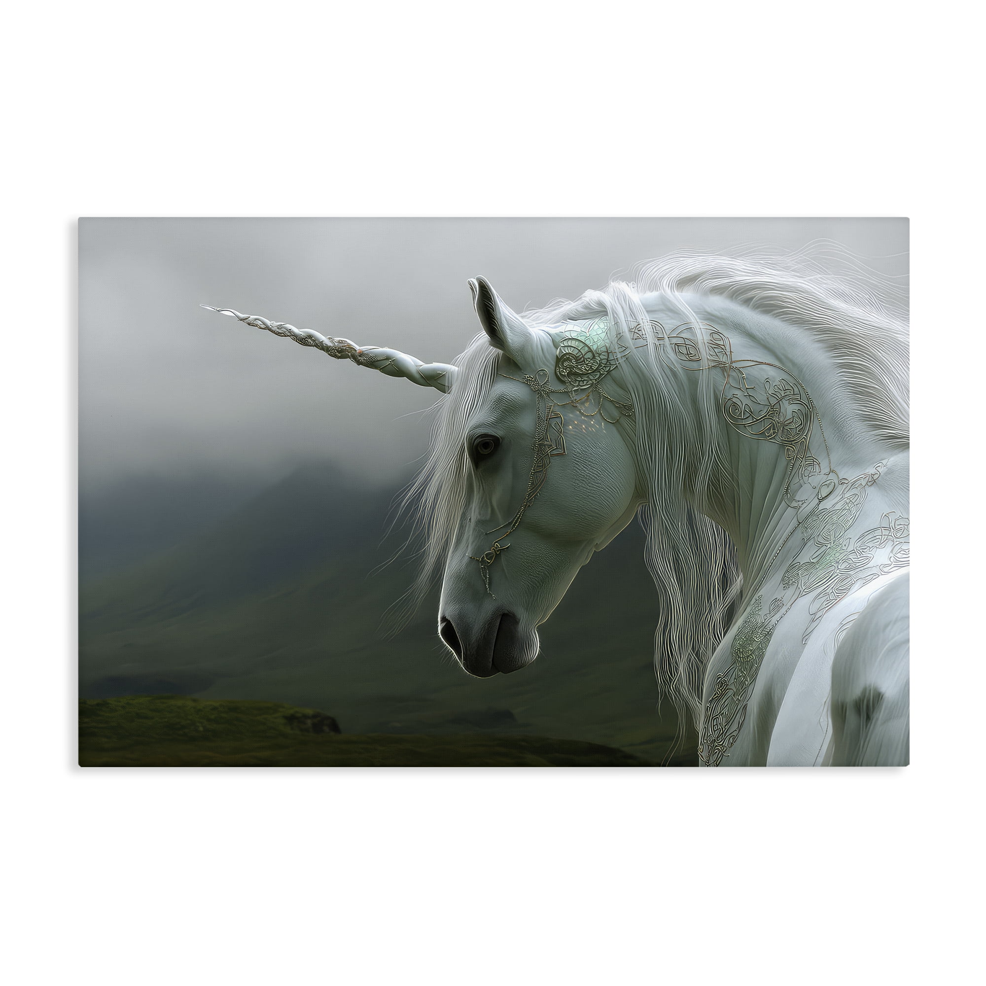 Stupell Industries Dreamy Celtic Unicorn Canvas Wall Art, design by The Wands Want