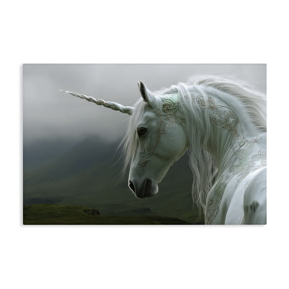 Stupell Industries Dreamy Celtic Unicorn Canvas Wall Art, design by The Wands Want