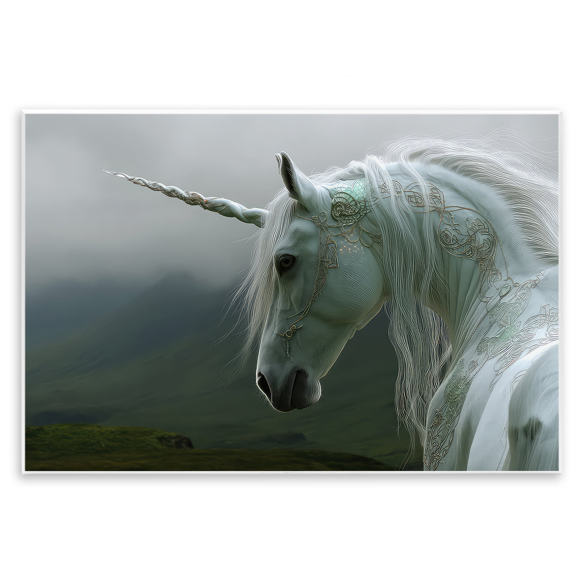 Stupell Industries Dreamy Celtic Unicorn Wall Plaque Art, design by The Wands Want