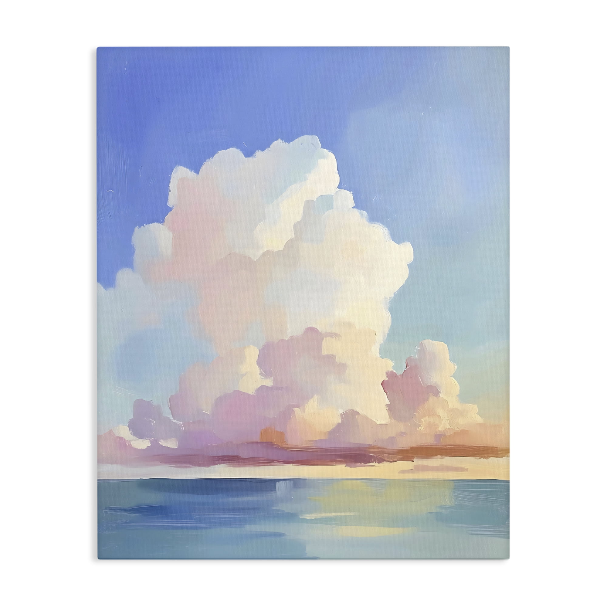 Stupell Industries Dreamy Pastel Clouds over Sea Canvas Wall Art, design by The Prints Vibe