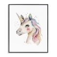 thumbnail image 1 of Stupell Industries Cottage Dreamy Pastel Unicorn Black Framed Giclee Art, 11 x 14, by LSR Design Studio, 1 of 8