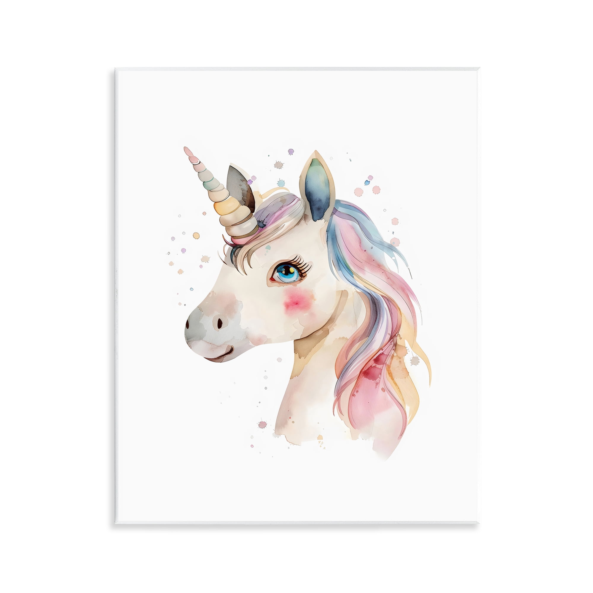 Stupell Industries Dreamy Pastel Unicorn Wall Plaque Art, design by LSR Design Studio