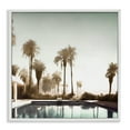 thumbnail image 1 of Stupell Industries Dreamy Pool & Palm Trees Abstract Painting White Framed Art Print Wall Art, 24 x 24, 1 of 2