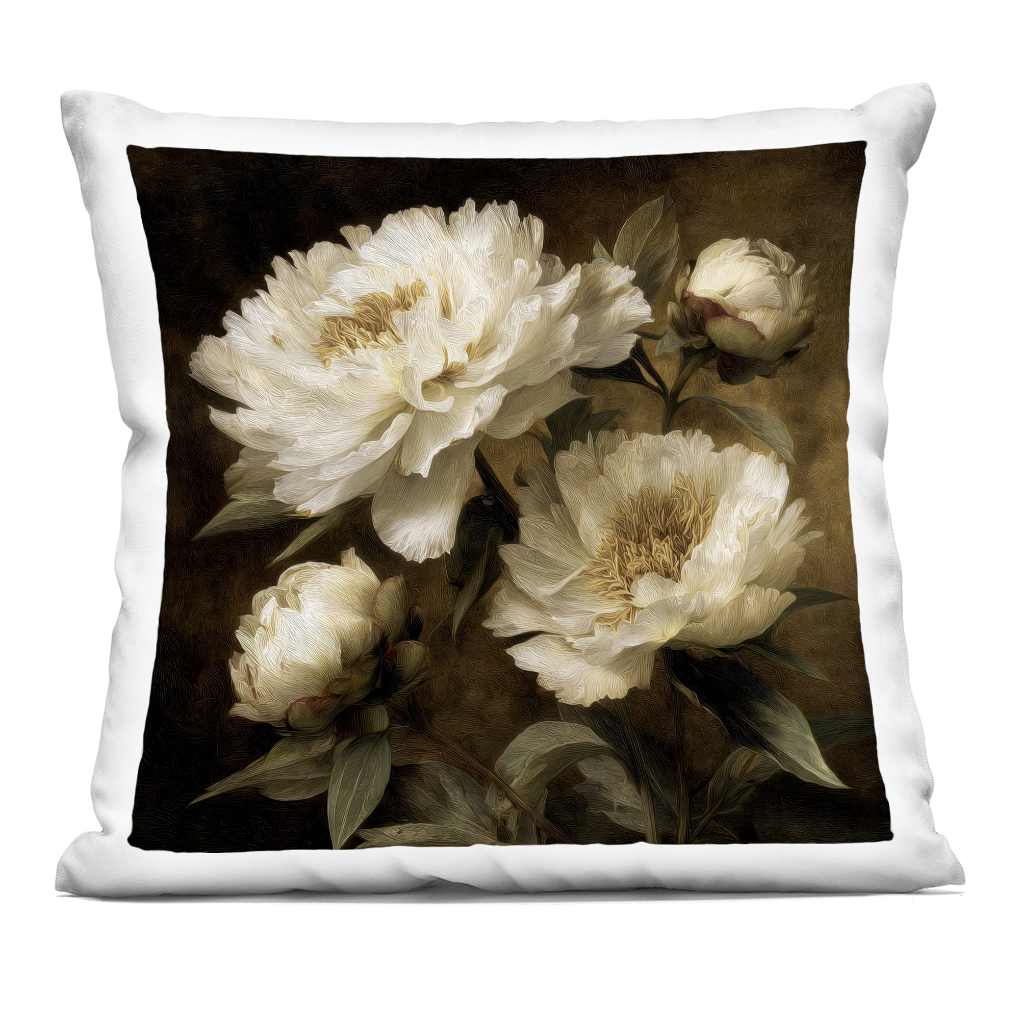 Stupell Industries Dreamy Vintage Floral Bouquet Decorative Printed Throw Pillow, design by Petal Prints Design, 18 x 7 x 18