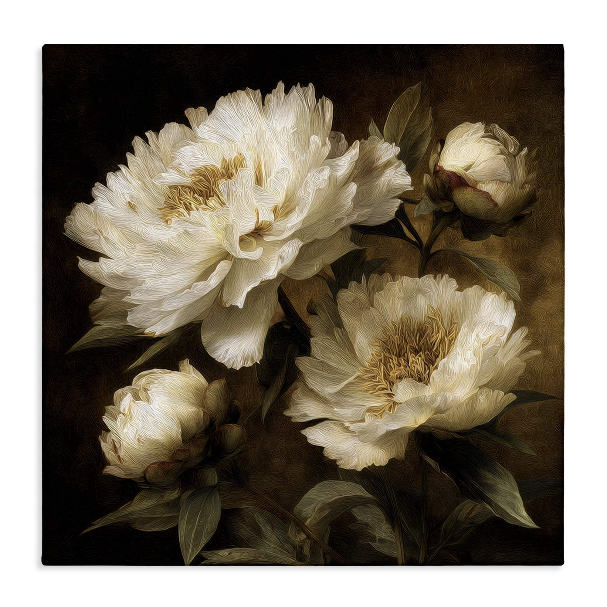 Stupell Industries Dreamy Vintage Peony Elegance Canvas Wall Art, design by Petal Prints Design