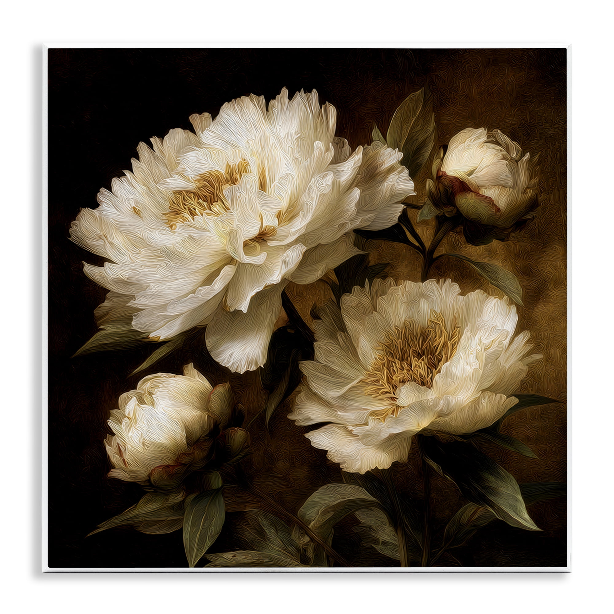 Stupell Industries Dreamy Vintage Peony Elegance Wall Plaque Art, design by Petal Prints Design