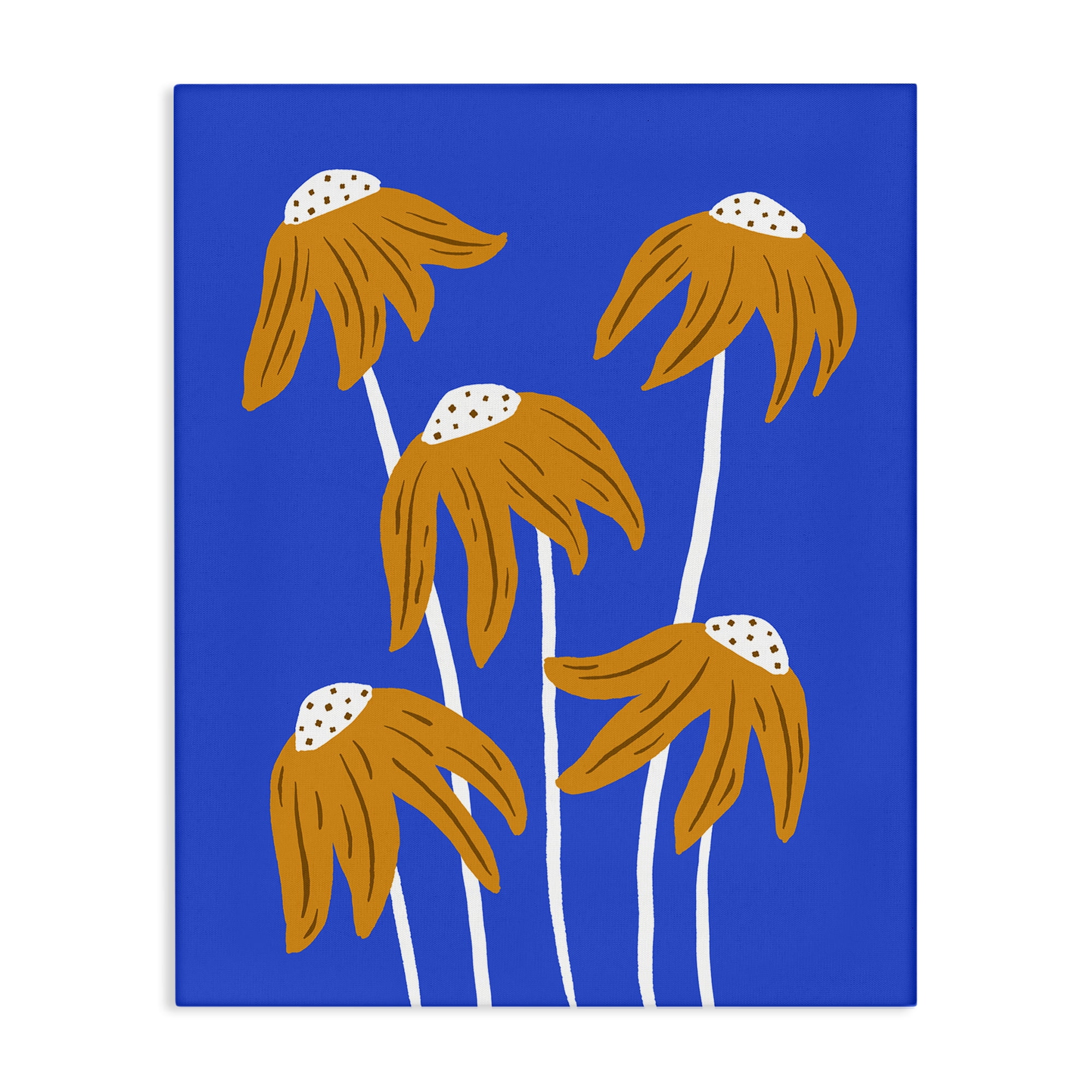 Stupell Industries Dried Sunflower Blooms Plants & Flowers Painting Wrapped Canvas Art Print Wall Art, 16 x 20