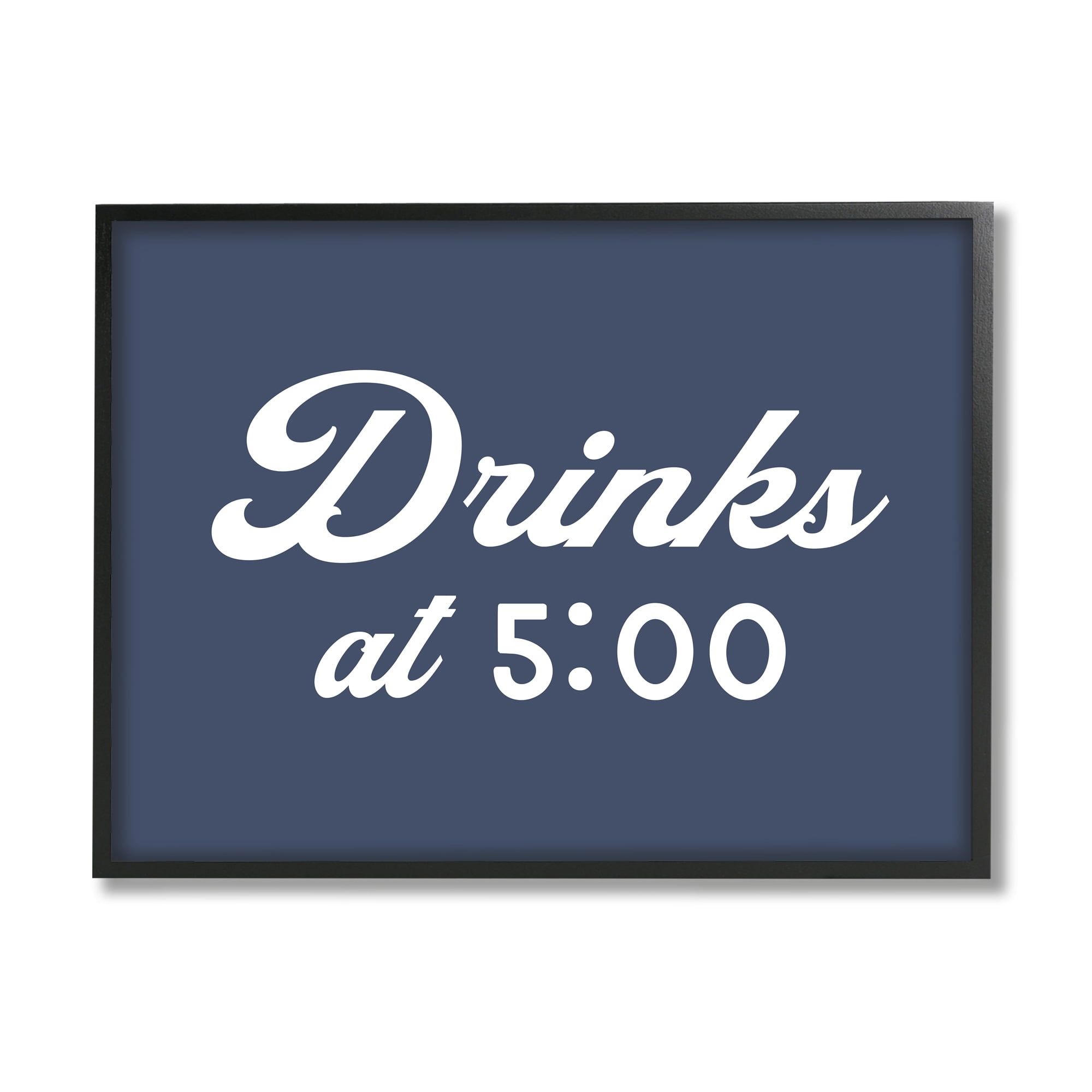 Stupell Industries Drink at Five Fun Nautical Party Sign,14 x 11, Design by Daphne Polselli