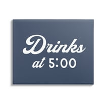Stupell Industries Drink at Five Fun Nautical Party Sign,48 x 36, Design by Daphne Polselli