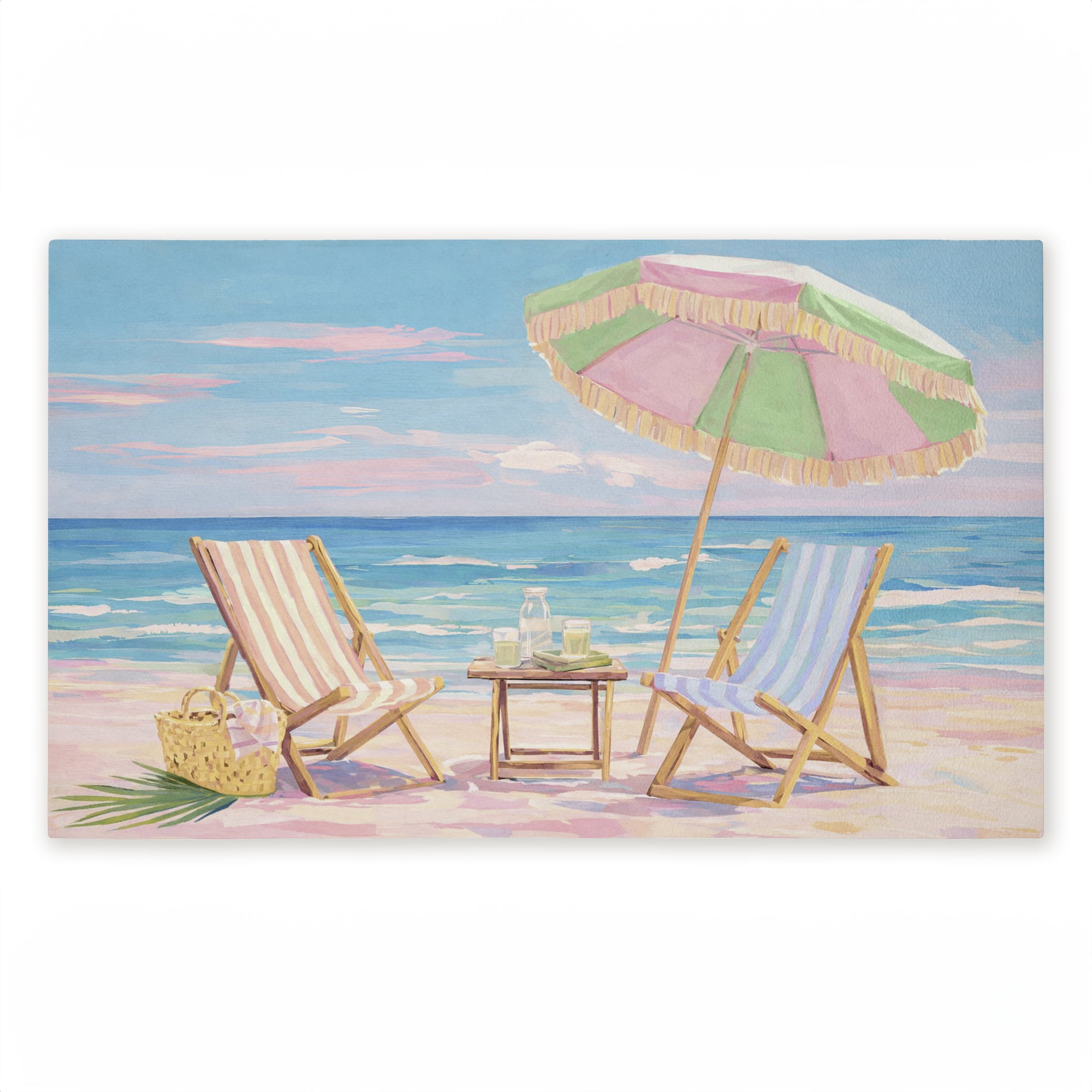 Stupell Industries Drinks By The Sea Printed Outdoor Door Floor Mat, design by Ziwei Li