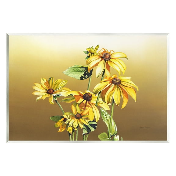 Stupell Industries Drooping Daisy Petals Botanical & Floral Painting Unframed Art Print Wall Art, 15 x 10