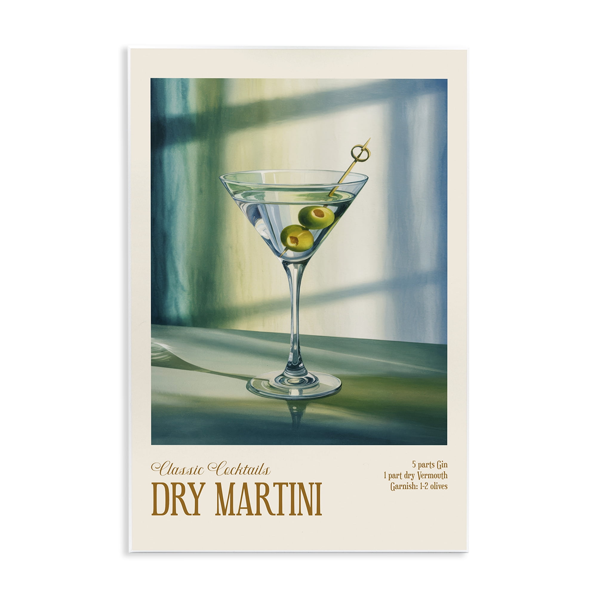 Stupell Industries Dry Martini on Surface Wall Plaque Art, design by Andreas Magnusson