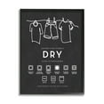 thumbnail image 1 of Stupell Industries Drying Procedure Guide Helpful Laundry Symbol Chart Graphic Art Black Framed Art Print Wall Art, Design by Lettered and Lined, 1 of 5