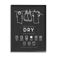 thumbnail image 1 of Stupell Industries Drying Procedure Guide Helpful Laundry Symbol Chart Graphic Art Black Framed Art Print Wall Art, Design by Lettered and Lined, 1 of 5