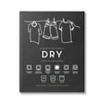 thumbnail image 1 of Stupell Industries Drying Procedure Guide Helpful Laundry Symbol Chart Graphic Art Gallery Wrapped Canvas Print Wall Art, Design by Lettered and Lined, 1 of 7