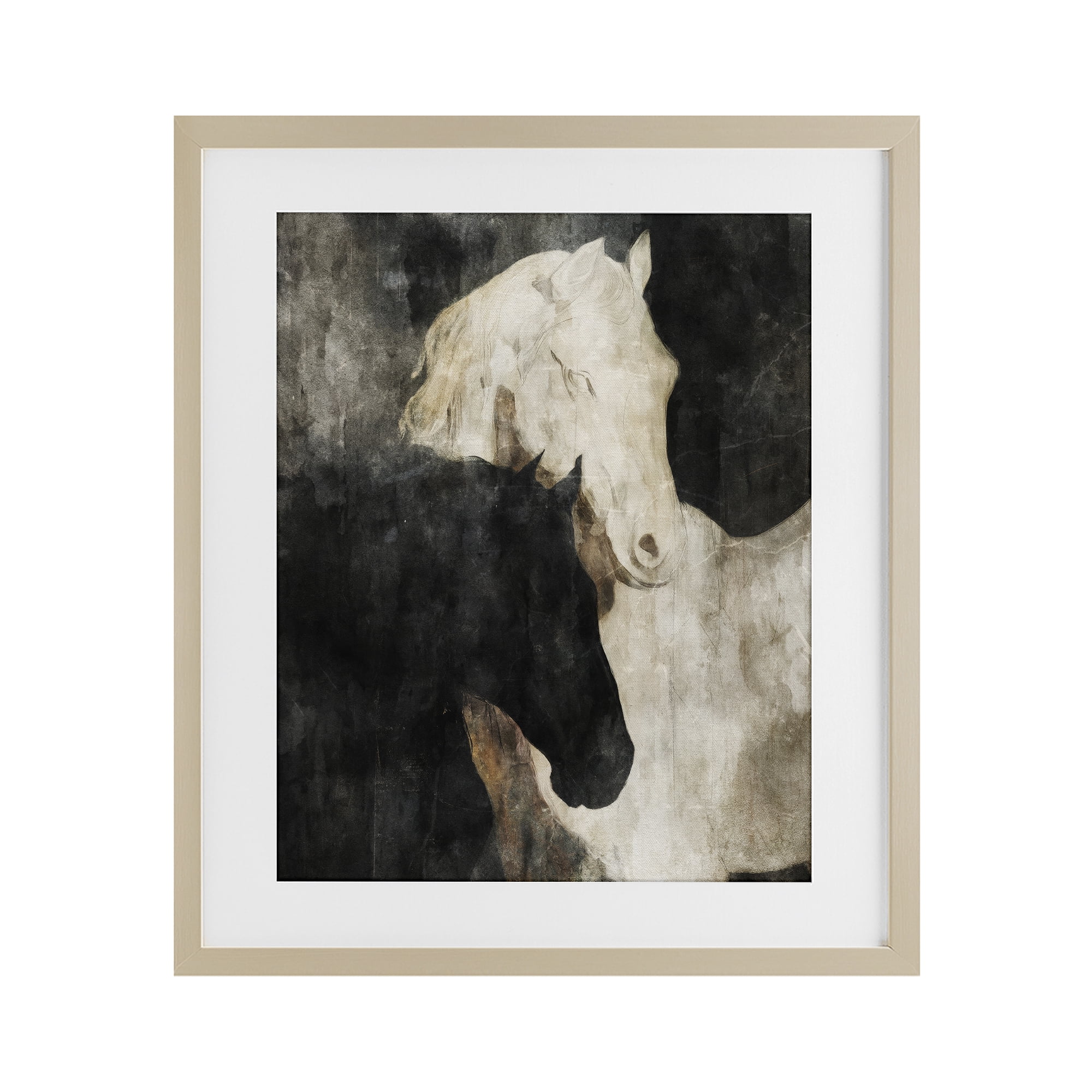 Stupell Industries Dual Spirit Horses Birch Framed Print Under Glass, design by Svetlana Aleynikova
